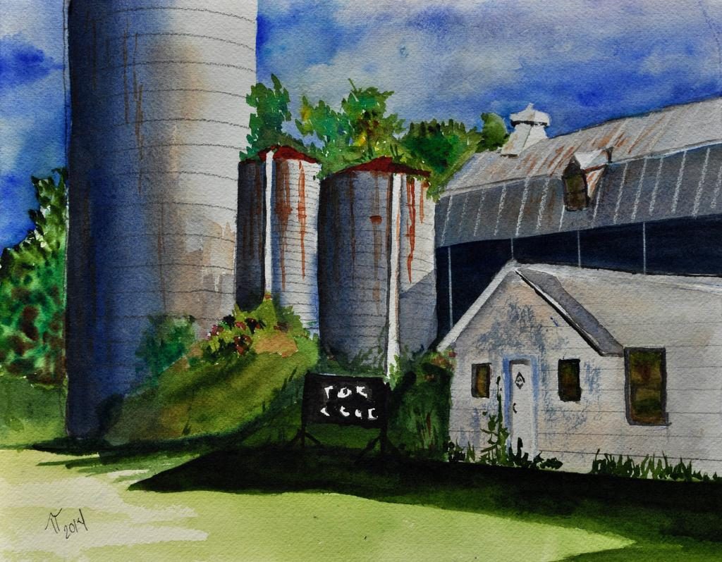 Silos and barn