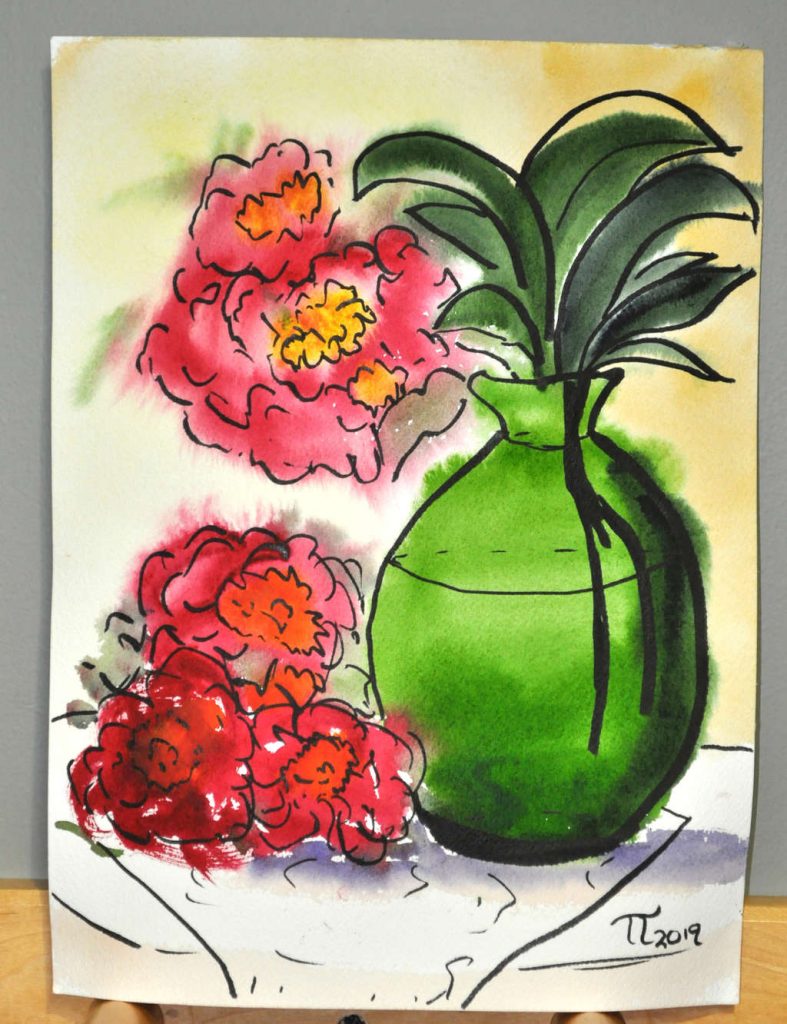 2019-05-14-green-vase-and-peonies-wet-on-wet-002-inked-signed