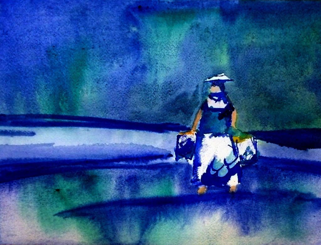 After Don Andrews, Woman on a Beach