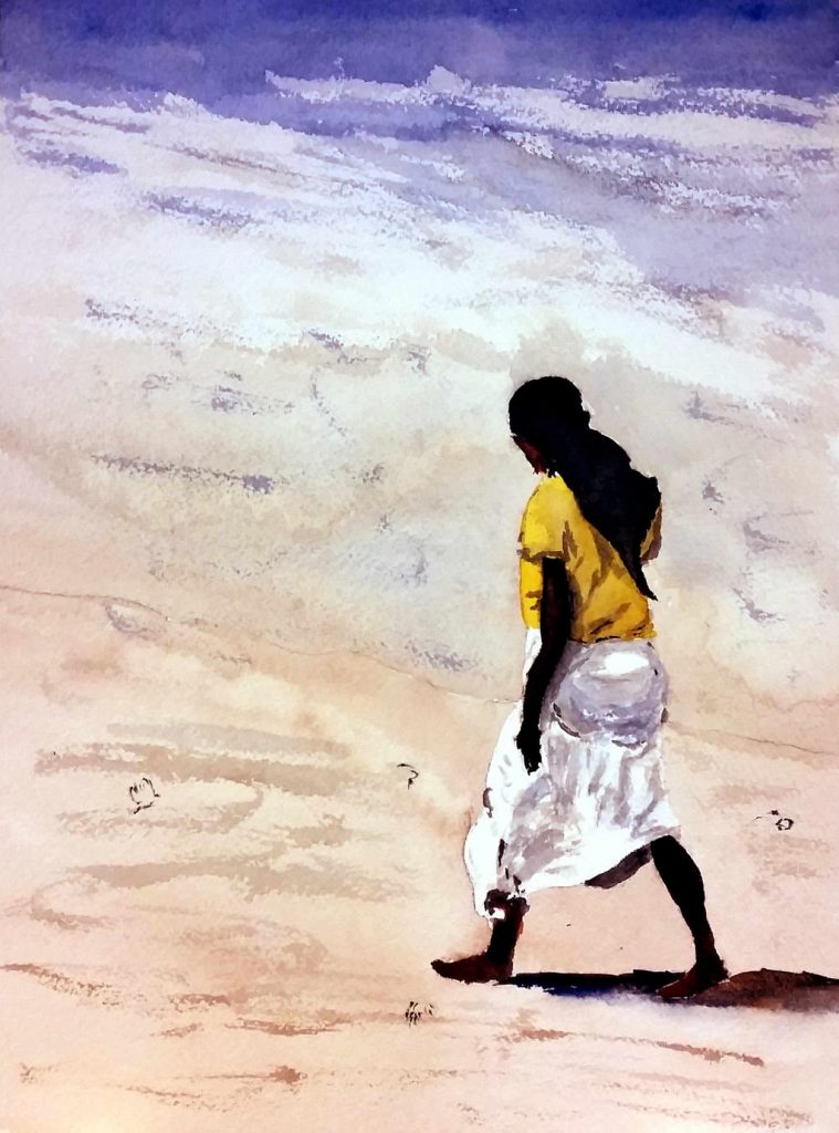 Figure on the Beach